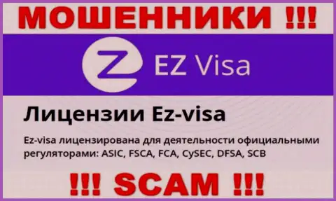 Преступно действующая компания ЕЗВиза контролируется мошенниками - FSCA
