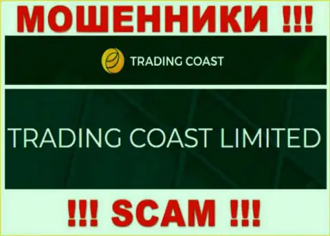 Шулера TradingCoast принадлежат юридическому лицу - TRADING COAST LIMITED