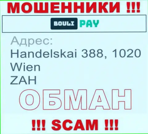Организация Bouli Pay представила ложный адрес на своем официальном интернет-портале