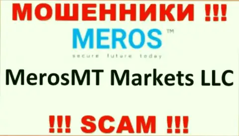 Компания, управляющая лохотронщиками МеросТМ Ком - это MerosMT Markets LLC