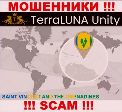 Официальное место регистрации internet-мошенников TerraLunaUnity - Saint Vincent and the Grenadines