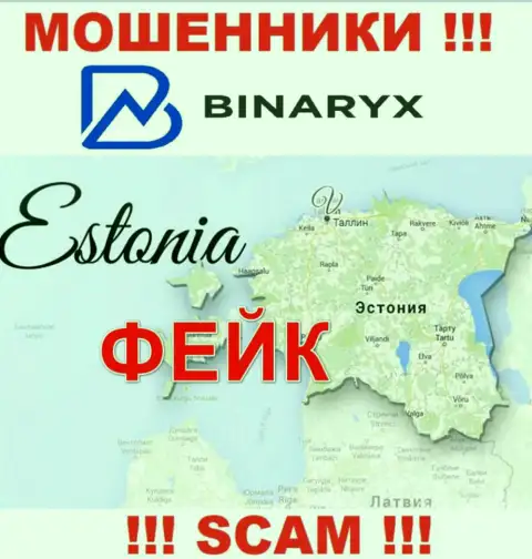 Оффшорная юрисдикция компании Binaryx у нее на web-портале предоставлена фейковая, будьте очень внимательны !!!