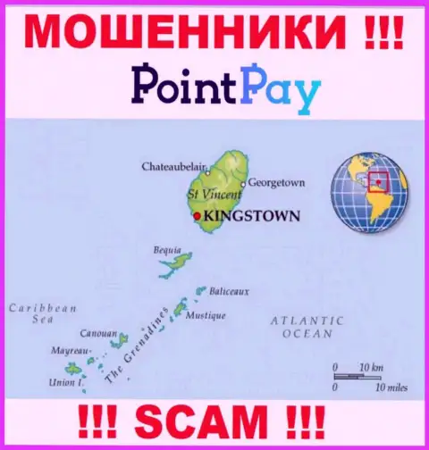 Поинт Пэй - internet мошенники, их место регистрации на территории St. Vincent & the Grenadines