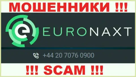 С какого номера вас будут накалывать звонари из конторы EuroNaxt Com неведомо, будьте крайне осторожны