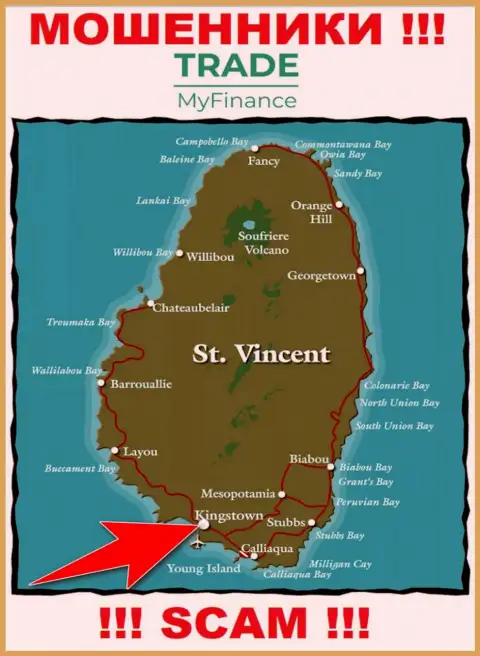 Юридическое место регистрации мошенников Трейд Май Финанс - Kingstown, Saint Vincent and the Grenadines