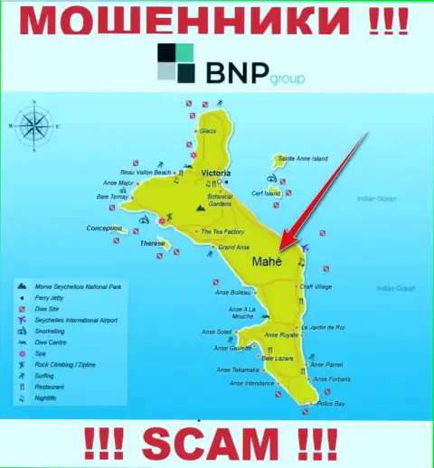 BNPLtd Net зарегистрированы на территории - Mahe, Seychelles, избегайте сотрудничества с ними