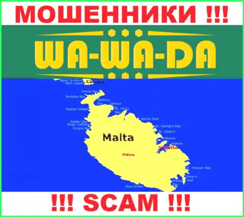Мальта - здесь зарегистрирована организация Wa-Wa-Da Casino