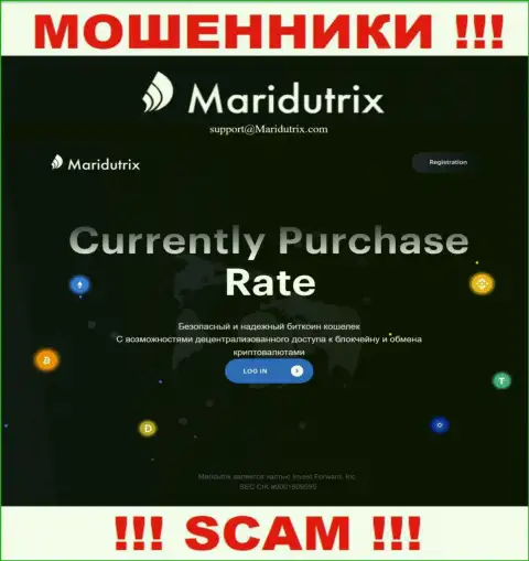 Официальный онлайн-сервис Maridutrix - это разводняк с красивой обложкой