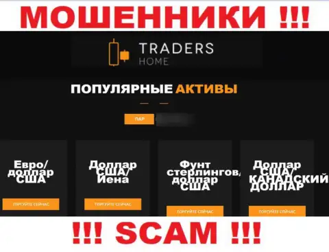 Будьте очень бдительны, вид деятельности TradersHome, Forex - это разводняк !!!