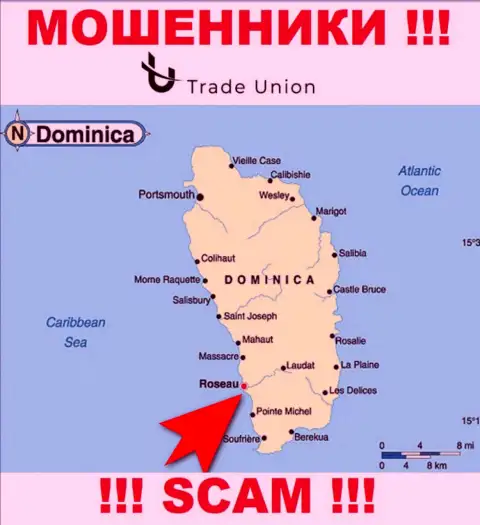 Commonwealth of Dominica - именно здесь зарегистрирована организация Trade Union