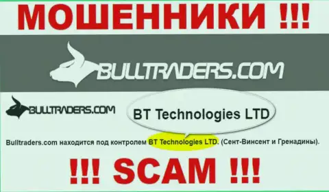 Компания, которая управляет ворюгами BT Технолоджис ЛТД - это BT Technologies LTD