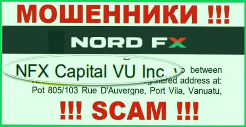 NordFX - это ВОРЫ !!! Управляет указанным лохотроном NFX Capital VU Inc