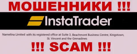 Будьте крайне бдительны - контора InstaTrader Net скрывается в оффшорной зоне по адресу Suite 3, ​Beachmont Business Centre, Kingstown, St. Vincent and the Grenadines и кидает людей