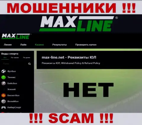 Юрисдикция Max-Line Net не показана на web-сервисе конторы - это воры !!! Будьте осторожны !!!