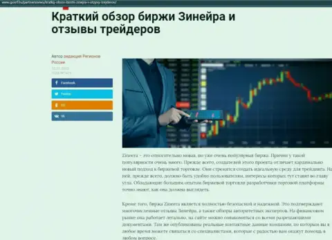 Сжатый обзор условий для совершения торговых сделок дилинговой организации Zineera, предоставленный на интернет-сервисе GosRf Ru